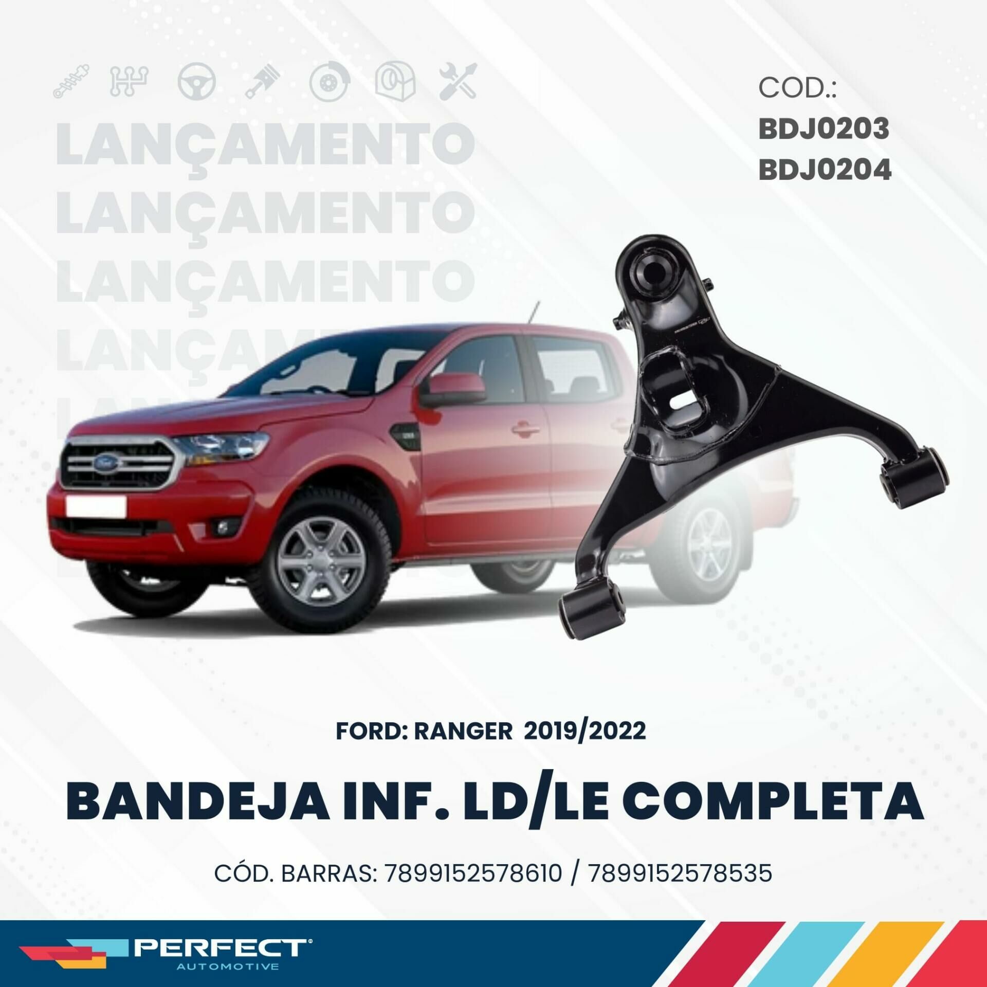 Bandeja Inferior da Ford Ranger 2019 / 2022 